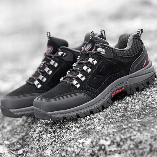 Buty trekkingowe męskie outdoorowe antypoślizgowe wygodne czarne rozm. 44,5