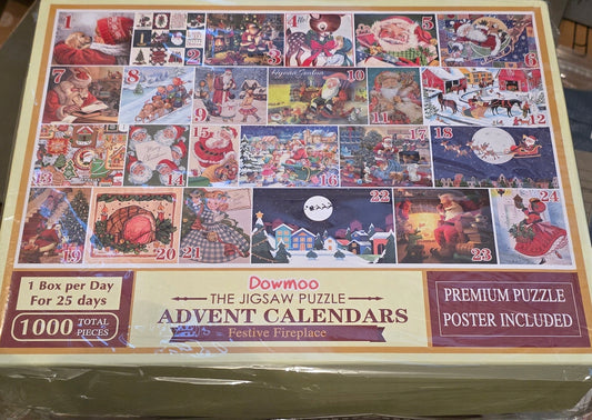 KALENDARZ ADWENTOWY PUZZLE 24 Różne Obrazki Świąteczne MERRY CHRISTMAS EKO