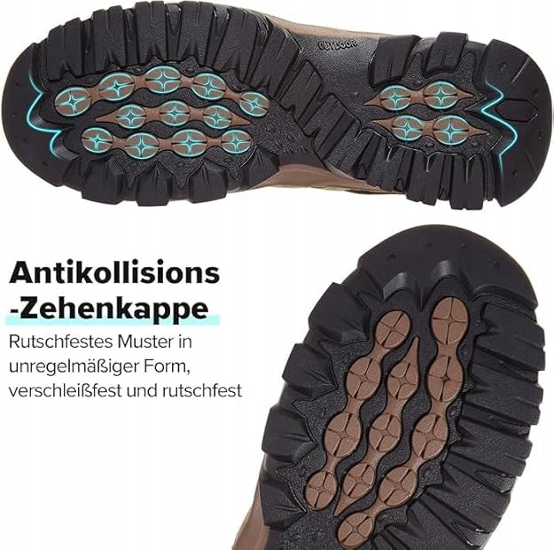 Buty trekkingowe męskie outdoorowe antypoślizgowe wygodne brąz/oliwka r. 42