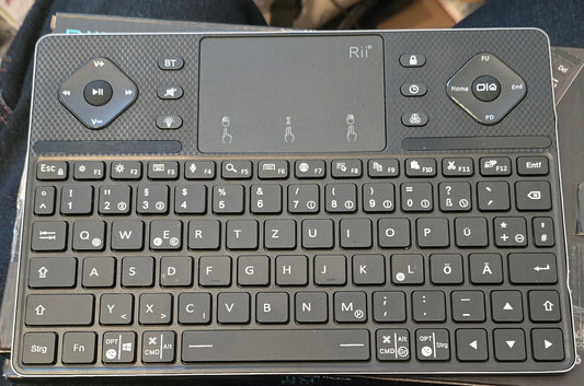 Klawiatura Bluetooth Rii K16 z panelem dotykowym z podświetleniem RGB