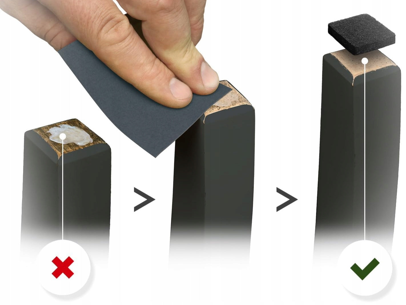 X-Protector Podkładki Meblowe 235 szt. Filc Ochronne Drewniane Czarny