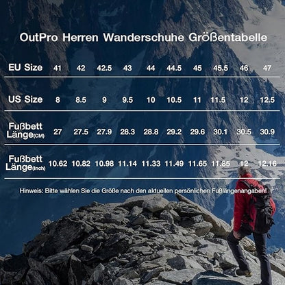 Buty trekkingowe męskie outdoorowe antypoślizgowe wygodne czarne rozm. 44,5