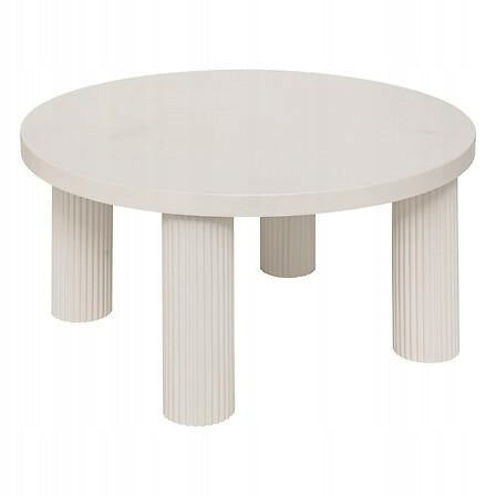Stolik kawowy Design okrągły 70 x 70 x 35cm kaszmir