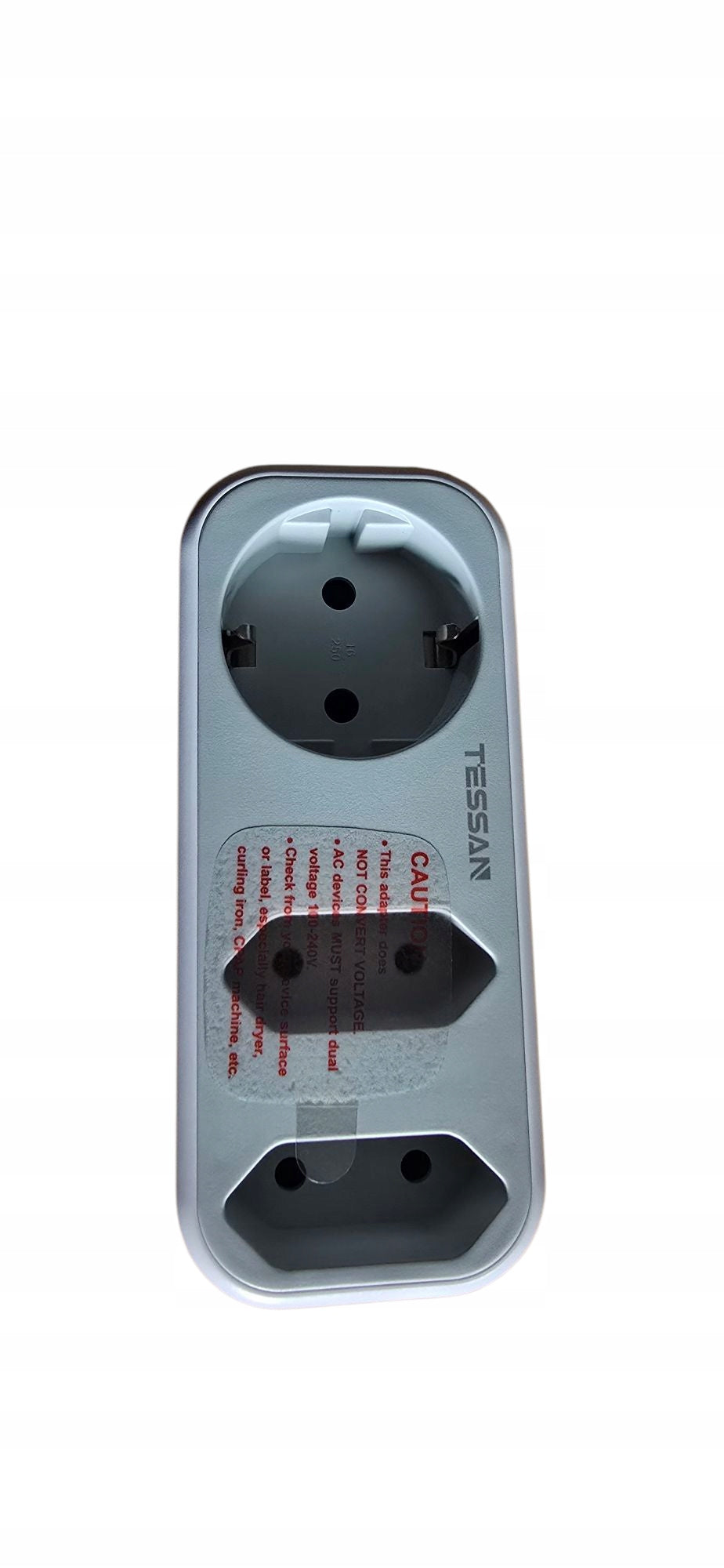 TESSAN Adapter podróżny 3x gniazdko 2x USB wtyk US