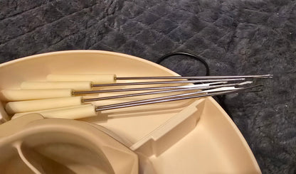 LUSHYUM FONDUE 2W1 BIAŁEJ CZARNEJ CZEKOLADY MACZANIA ELEKTRYCZNY PODGRZEWA