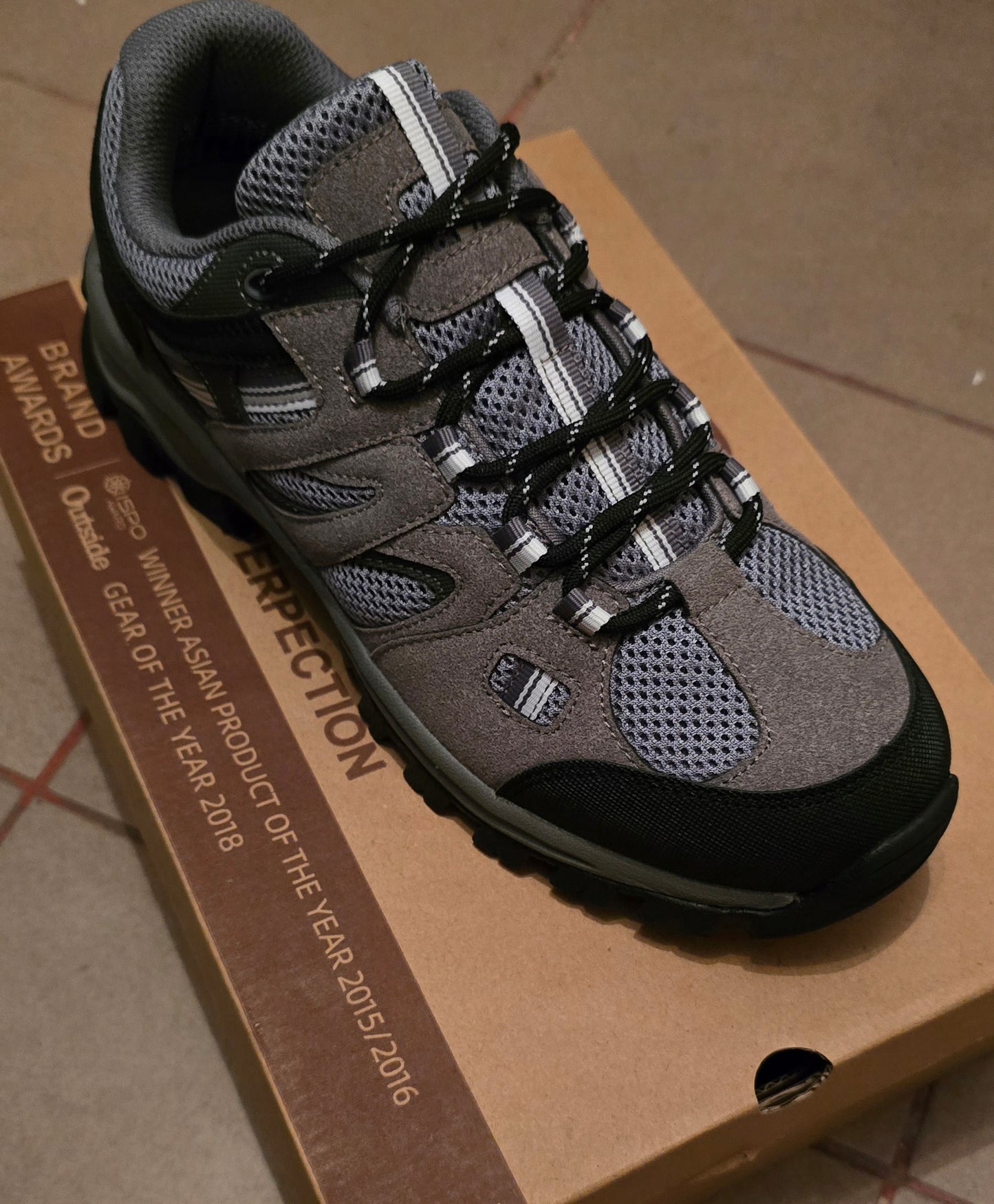 Buty trekkingowe męskie outdoorowe antypoślizgowe wygodne szare rozm. 41