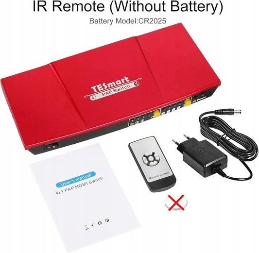 Przełącznik KVM switch 1080P@60Hz HDCP 1.3 4x1 HDMI