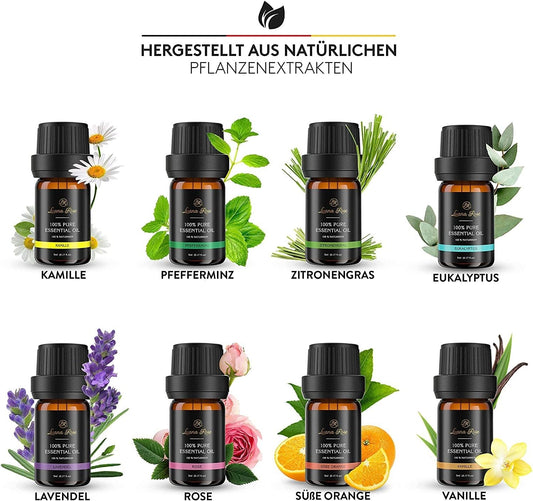 Zestaw olejków eterycznych – 12 olejków (5 ml) olejek zapachowy Luana Rose