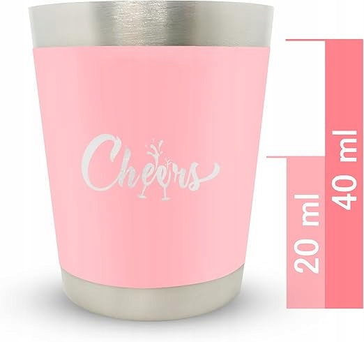 Kieliszki do wódki Cheers różowy 40ml 4 szt.