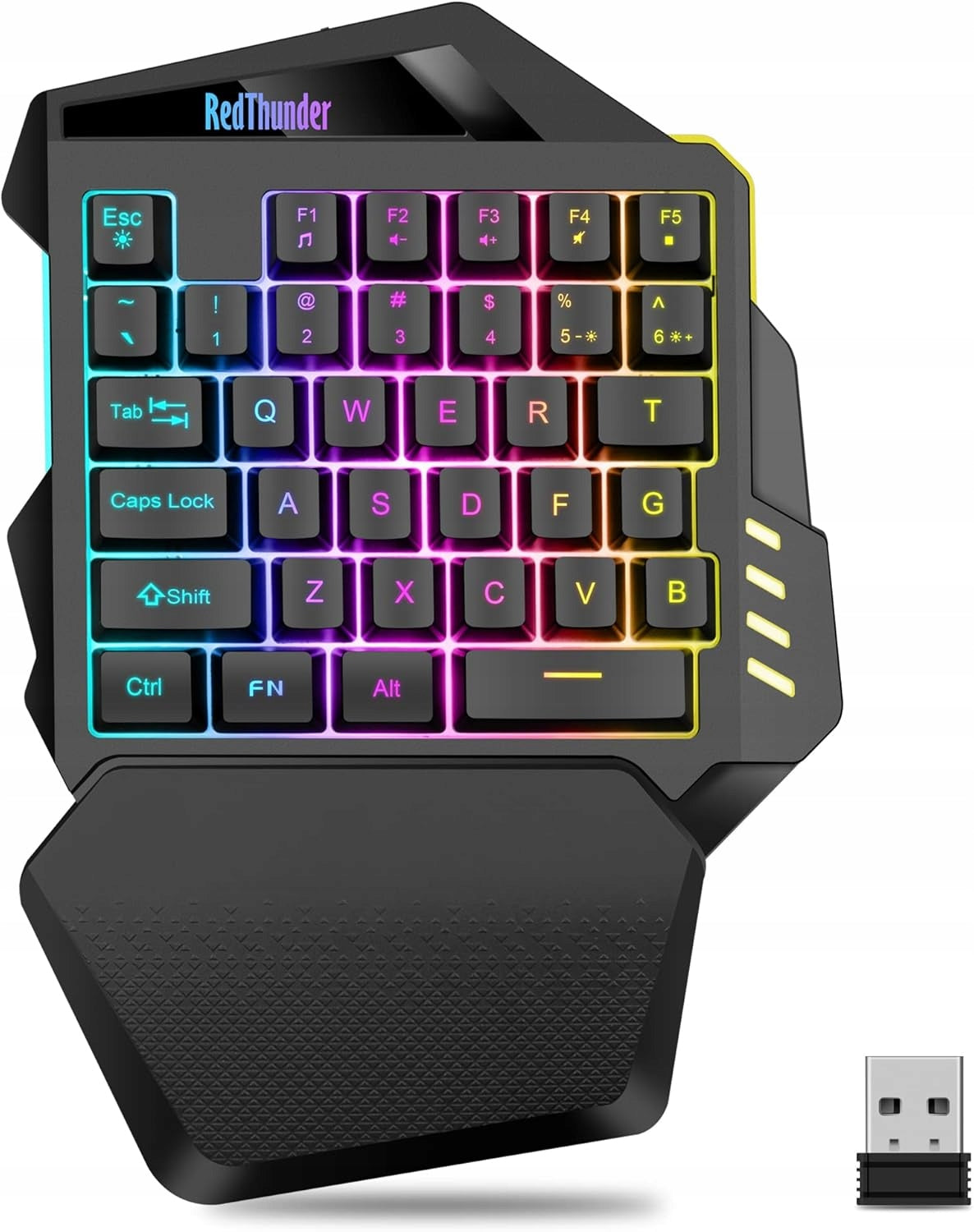 BEZPRZEWODOWA KLAWIATURA RedThunder G60 JEDNORĘCZNA GAMINGOWA RGB USB 2.4G