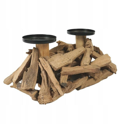 Świecznik kandelabr Seasons & Style 16 cm miejsce dla 2 świec - 6 szt