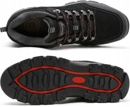 Buty trekkingowe męskie outdoorowe antypoślizgowe wygodne czarne rozm. 44,5