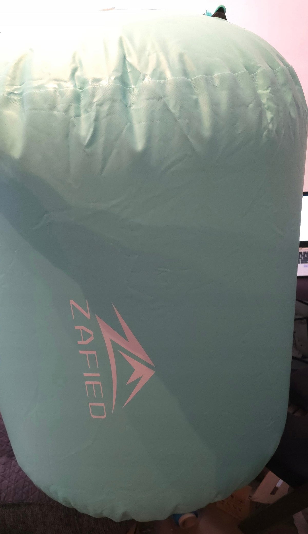 Zafied Nadmuchiwana rolka do gimnastyki z pompką rolka fitness 100 x 80 cm