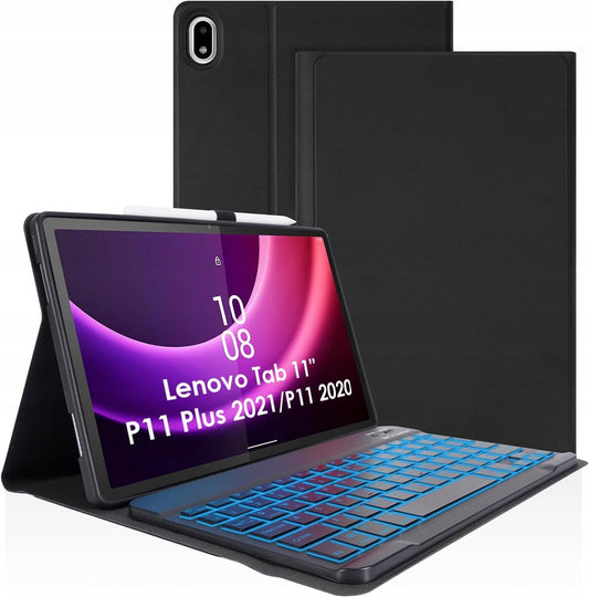 JADEMALL etui klawiatura LED RGB do Lenovo Tab P11 J606F J607F czarne