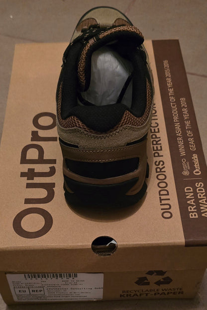 Buty trekkingowe męskie outdoorowe antypoślizgowe wygodne brąz/oliwka r. 42