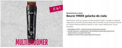 Beurer MN9X Multigroomer, do przycinania i golenia całego ciała
