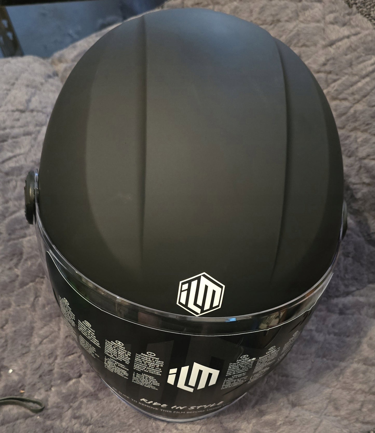 Kask Motocyklowy ILM WT-506 Jet Czarny, rozmiar L- Komfort i Bezpieczeństwo