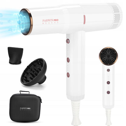 PARWIN PRO BEAUTY suszarka do włosów jonowa  - 110 000 obr/min strumień 30 m/s