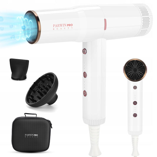 PARWIN PRO BEAUTY suszarka do włosów jonowa  - 110 000 obr/min strumień 30 m/s